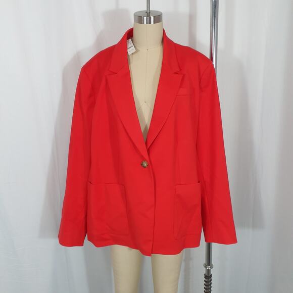 J.Crew 'Helena' Red Blazer Size 24 - NWT - Picture 2 of 5